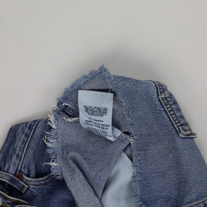 Levi's 501 Vintage Light Blue Distressed Denim Cut-Off Shorts W30 100% Cotton