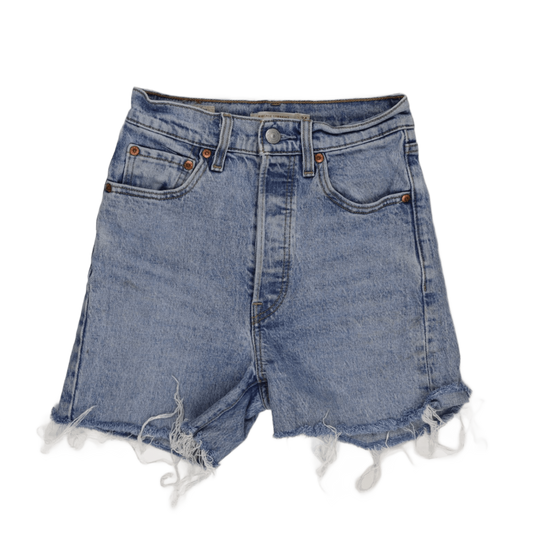 Levi's High Waisted Denim Shorts Light Blue Size 24 Vintage Cotton