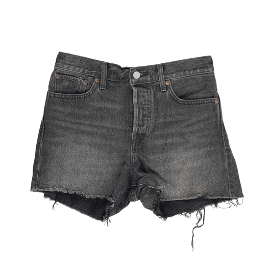 Levi's Womens Vintage Black High Waisted Cut Off Shorts Size 29 Cotton Denim