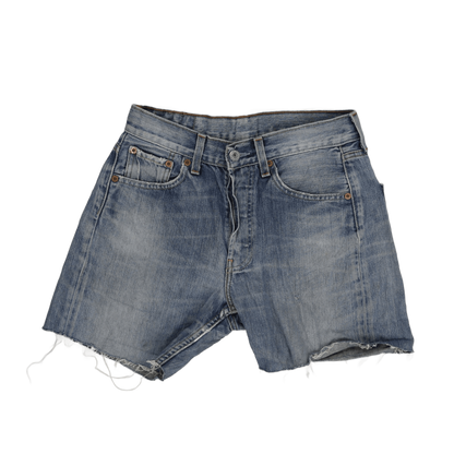 Levi's 501 Vintage High Waisted Blue Denim Cut Off Shorts W38 Cotton