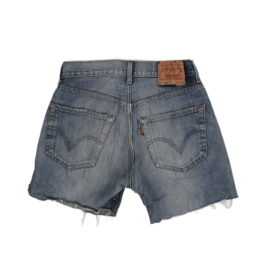 Levi's 501 Vintage High Waisted Blue Denim Cut Off Shorts W38 Cotton