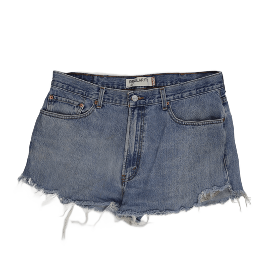 Levi's 505 Regular Fit Vintage Denim Shorts Blue W38 L30 Cotton