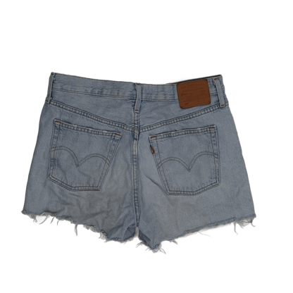 Levi's Vintage Light Blue Distressed Denim Cut-Off Shorts W30 Cotton