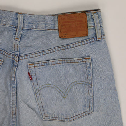 Levi's Vintage Light Blue Distressed Denim Cut-Off Shorts W30 Cotton
