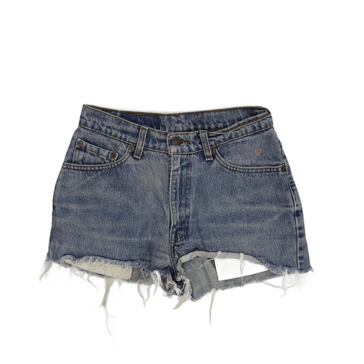 Levi's 512 Slim Fit Vintage Denim Cut-Off Shorts Blue W32 Cotton