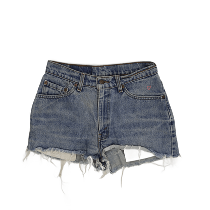 Levi's 512 Slim Fit Vintage Denim Cut-Off Shorts Blue W32 Cotton