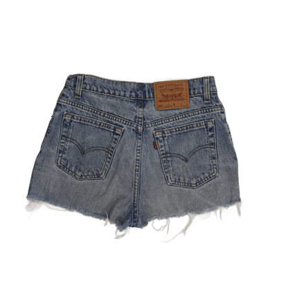 Levi's 512 Slim Fit Vintage Denim Cut-Off Shorts Blue W32 Cotton