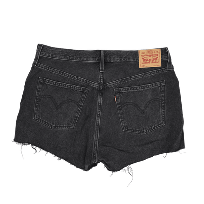 Levi's 501 Black Denim Cut-Off Shorts W31 Vintage Cotton Women