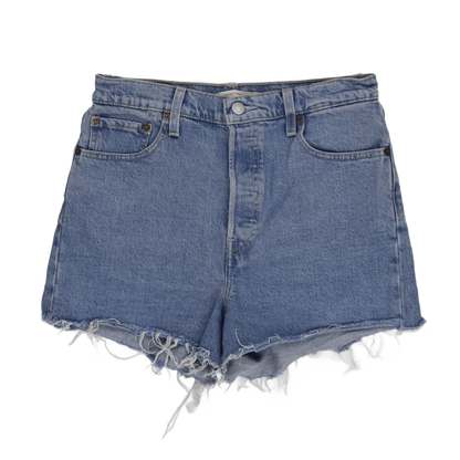 Levi's Vintage Blue Denim Cut-Off Shorts 28 100 Cotton High-Waisted