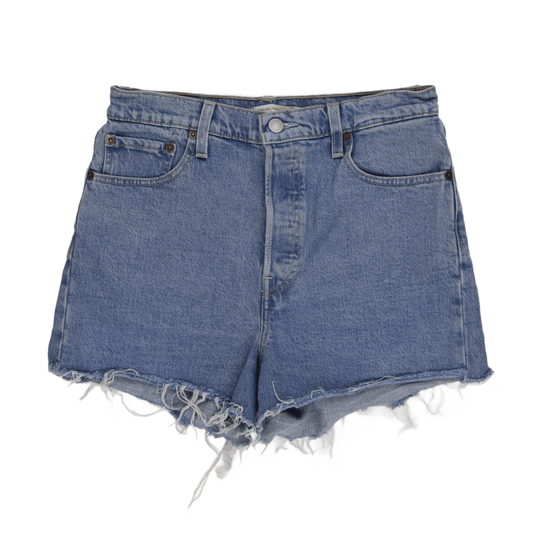 Levi's Vintage Blue Denim Cut-Off Shorts 28 100 Cotton High-Waisted