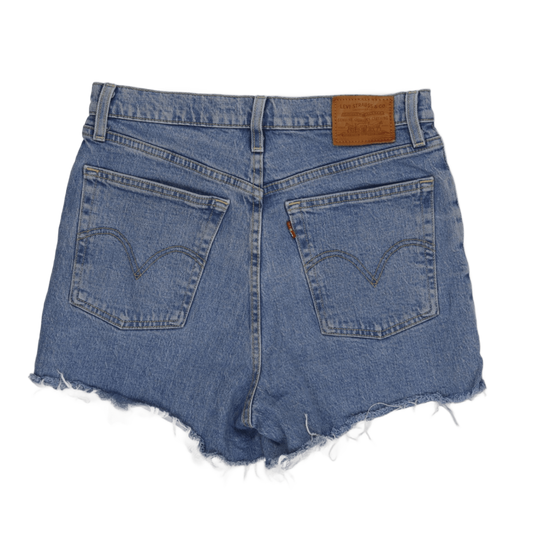 Levi's Vintage Blue Denim Cut-Off Shorts 28 100 Cotton High-Waisted