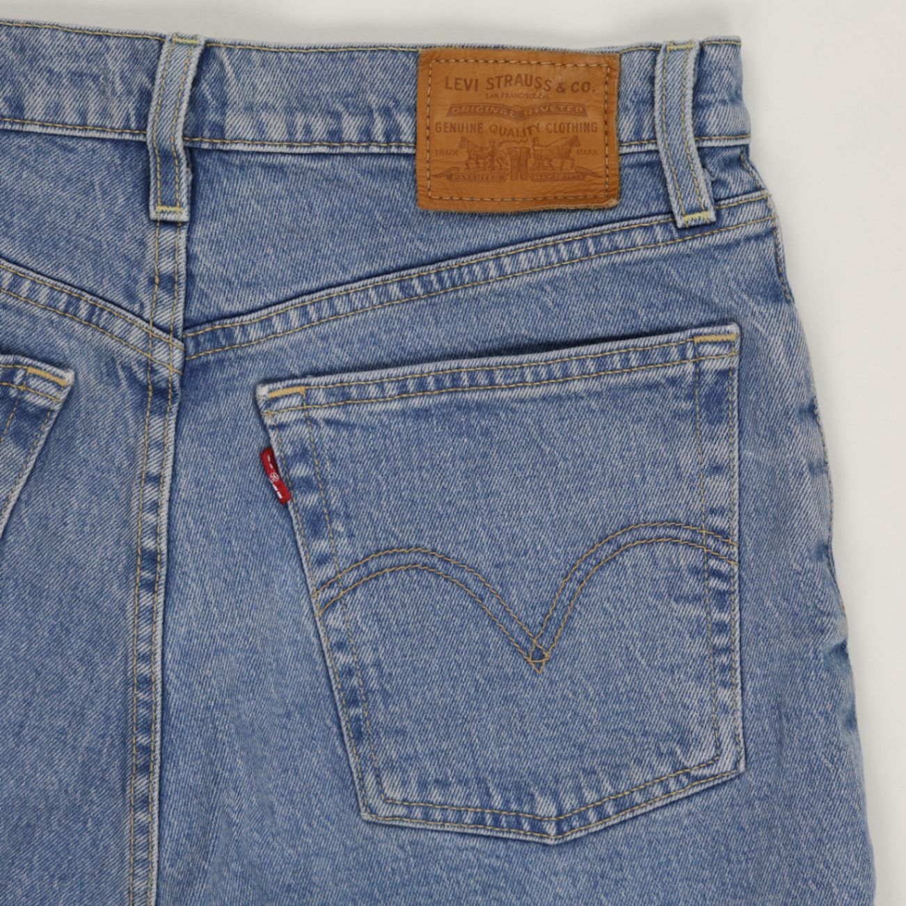Levi's Vintage Blue Denim Cut-Off Shorts 28 100 Cotton High-Waisted