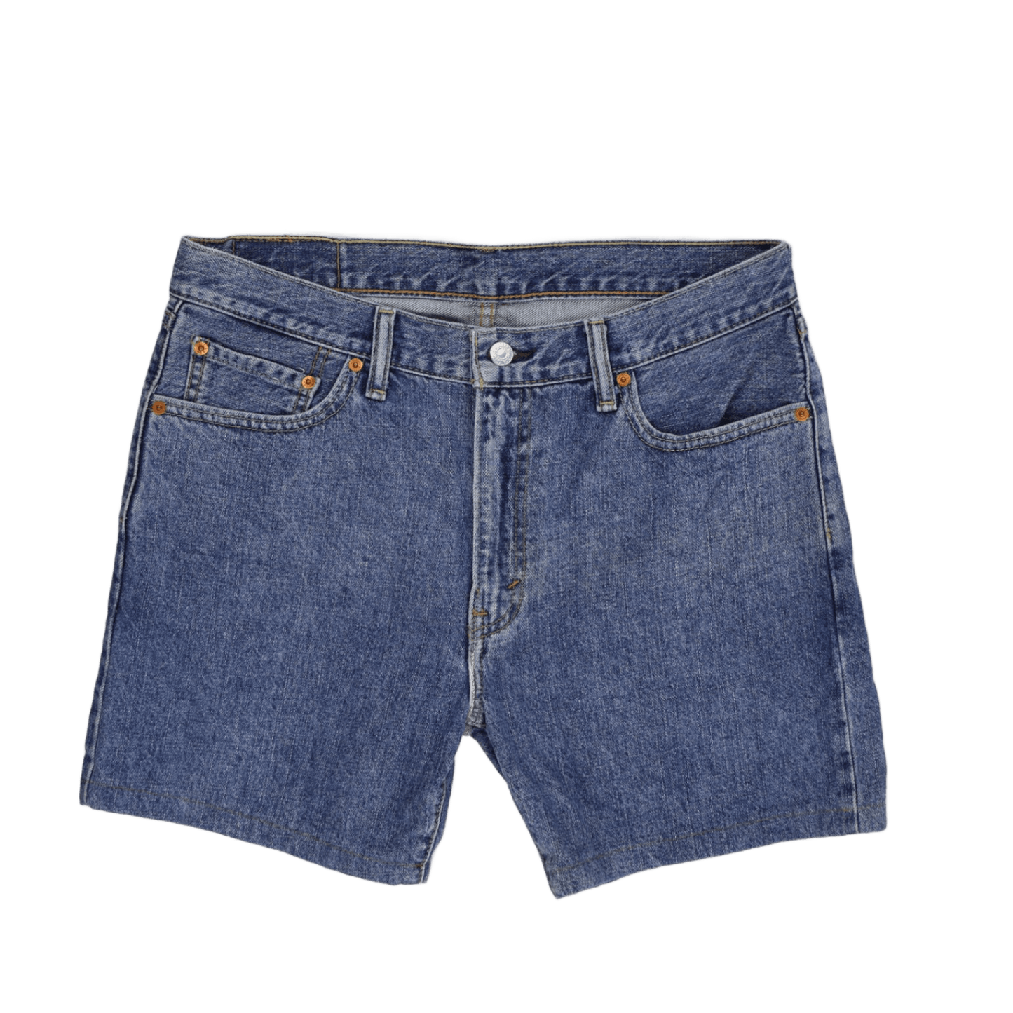 Levi's 505 Vintage Denim Shorts Classic Blue W33 100% Cotton