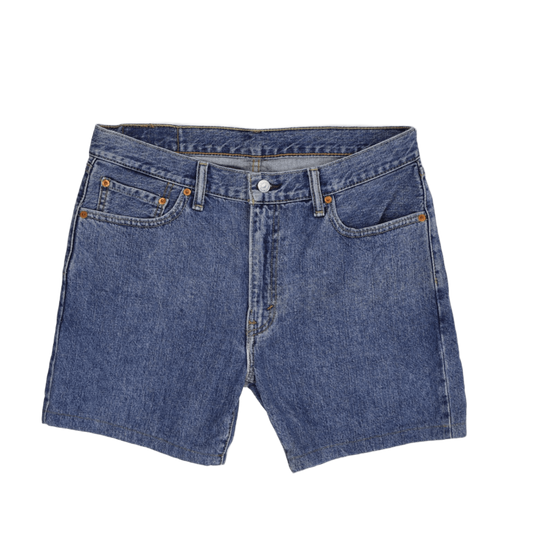 Levi's 505 Vintage Denim Shorts Classic Blue W33 100% Cotton