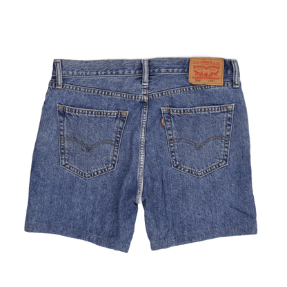 Levi's 505 Vintage Denim Shorts Classic Blue W33 100% Cotton