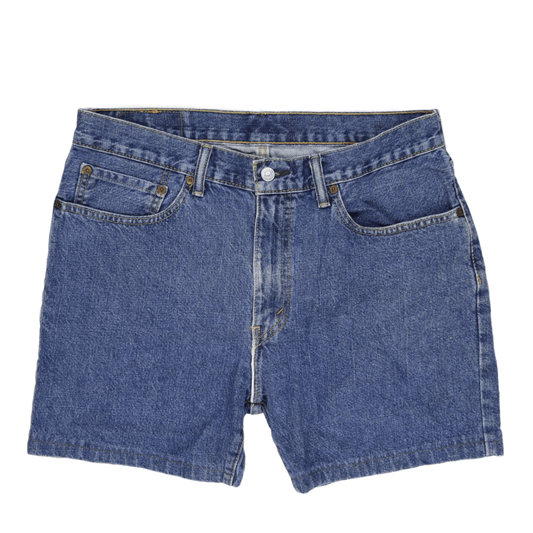 Levi's 505 Vintage Blue Denim Shorts W34 100% Cotton