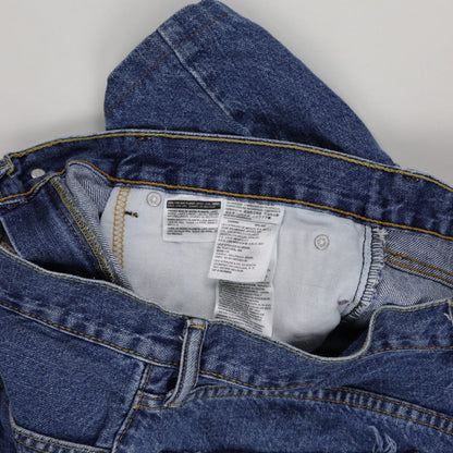Levi's 505 Vintage Blue Denim Shorts W34 100% Cotton