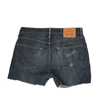 Levi's 502 Regular Fit Denim Shorts Blue W32 L34 100 Percent Cotton Vintage