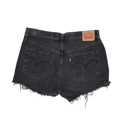 Levi's 501 Black Denim Shorts Women's W31 Vintage Cotton 7 Inseam