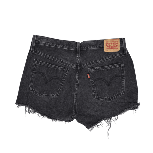 Levi's 501 Black Denim Shorts Women's W31 Vintage Cotton 7 Inseam