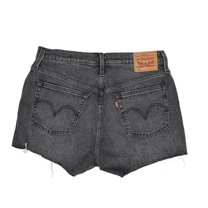 Levi's 501 Waterless Black Denim Cut-Off Shorts W27 UK 8 Cotton Denim