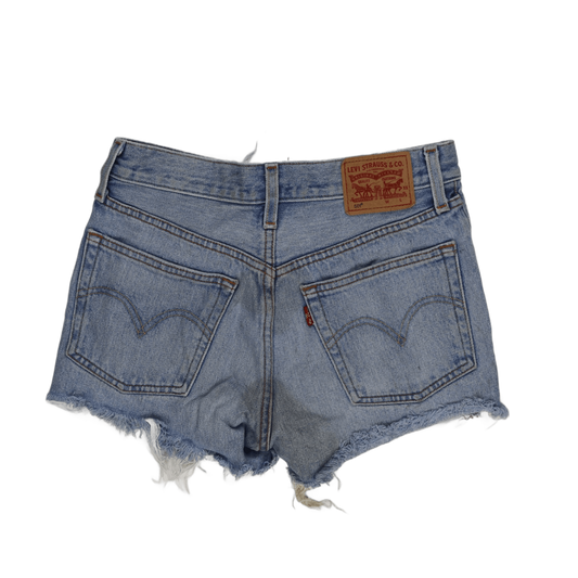Levi's 501 High Rise Denim Shorts Light Blue Size 30W 100 Cotton Vintage