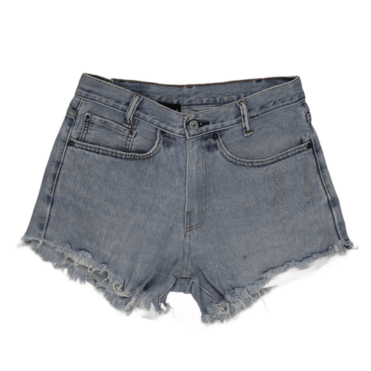 Original Shop Vintage Light Blue High Waisted Denim Shorts Size S 5 Inseam Cotton