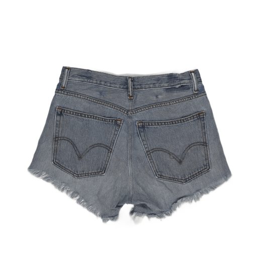 Original Shop Vintage Light Blue High Waisted Denim Shorts Size S 5 Inseam Cotton