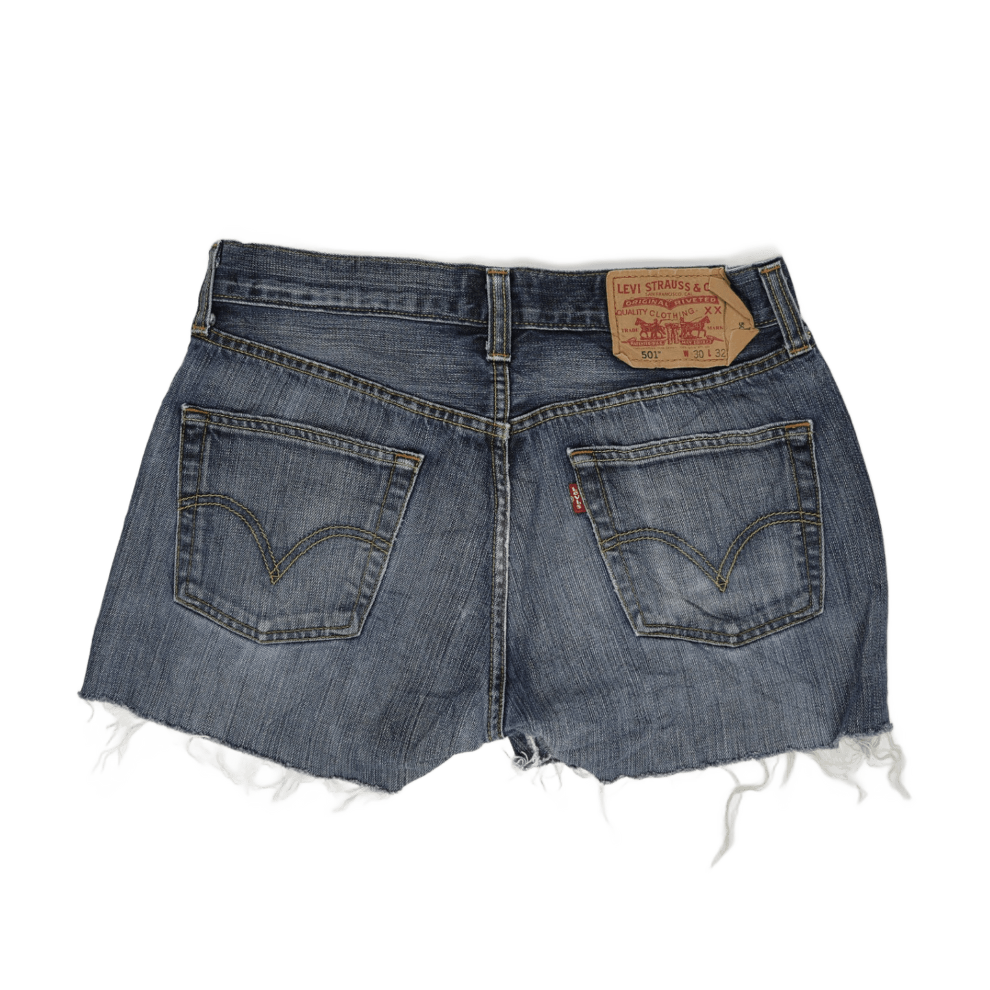 Levi's 501 Vintage Cut-off Denim Shorts Blue W30 100 Cotton