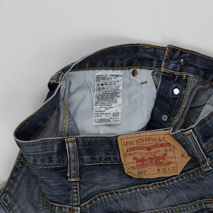 Levi's 501 Vintage Cut-off Denim Shorts Blue W30 100 Cotton