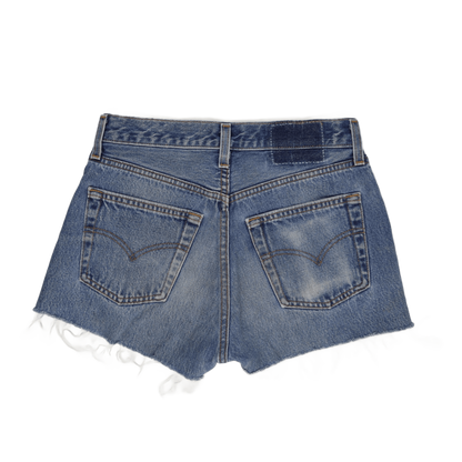 Levi's 501 Vintage Women's Blue Denim Shorts W29 L36 Cotton Casual