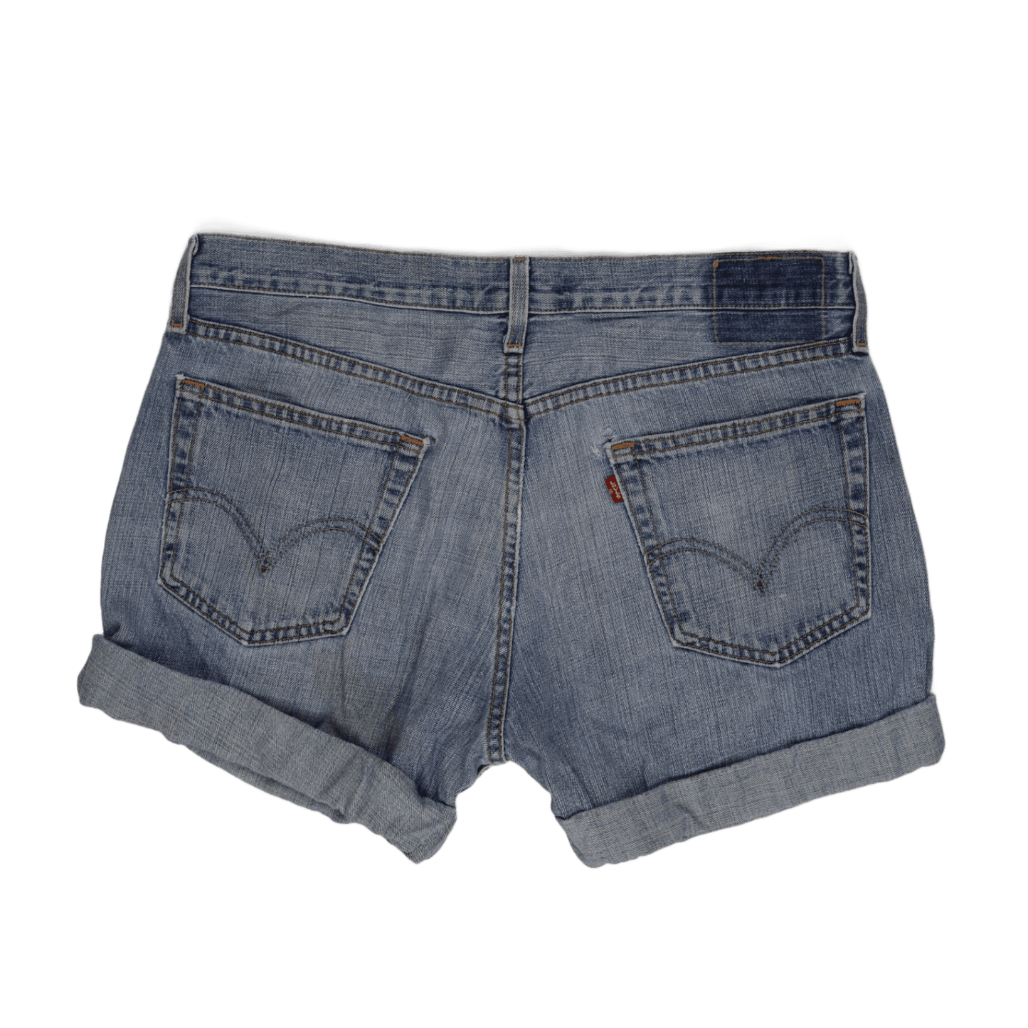 Levi's 529 Low Rise Straight Denim Shorts Blue W34 Cotton Preloved