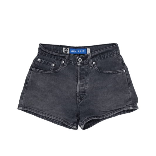 Levi's Vintage Silvertab Guy's Fit Black Denim Shorts 8 Inseam Size M Cotton