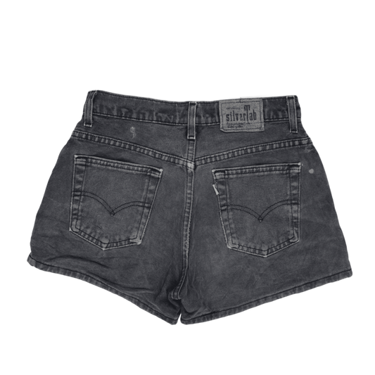 Levi's Vintage Silvertab Guy's Fit Black Denim Shorts 8 Inseam Size M Cotton