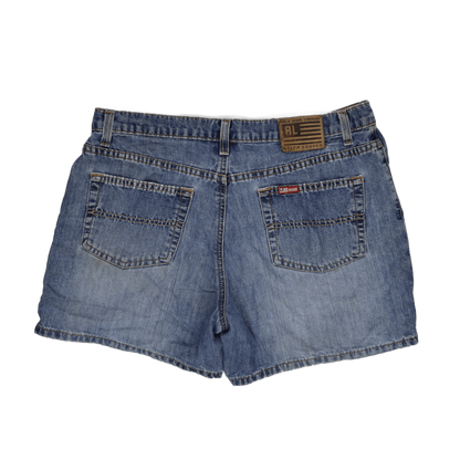Ralph Lauren Vintage Blue Denim Shorts 36W 7 Inch Inseam Cotton