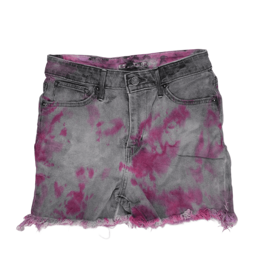 Levi's Vintage Pink Tie Dye Denim Shorts Women's Size 28 100% Cotton Grey Pink