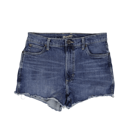 Wrangler Womens Blue High Rise Cutoff Shorts Size 27 100 Percent Cotton Vintage