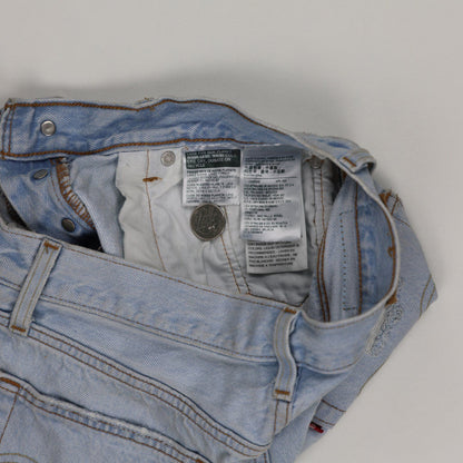 Levi's 501 Distressed Denim Shorts Light Blue W 27 Vintage 100 Cotton