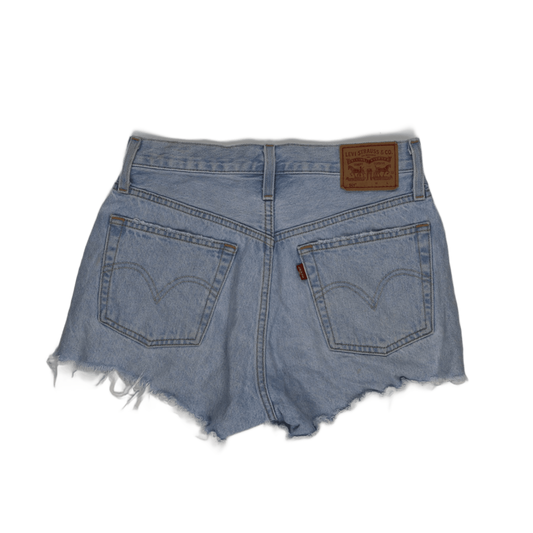 Levi's 501 Vintage High Rise Denim Shorts Light Blue Size 28 100 Cotton
