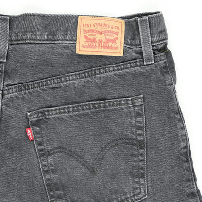 Levi's Womens Black High Waisted Shorts 16W Cotton Vintage 7in Inseam