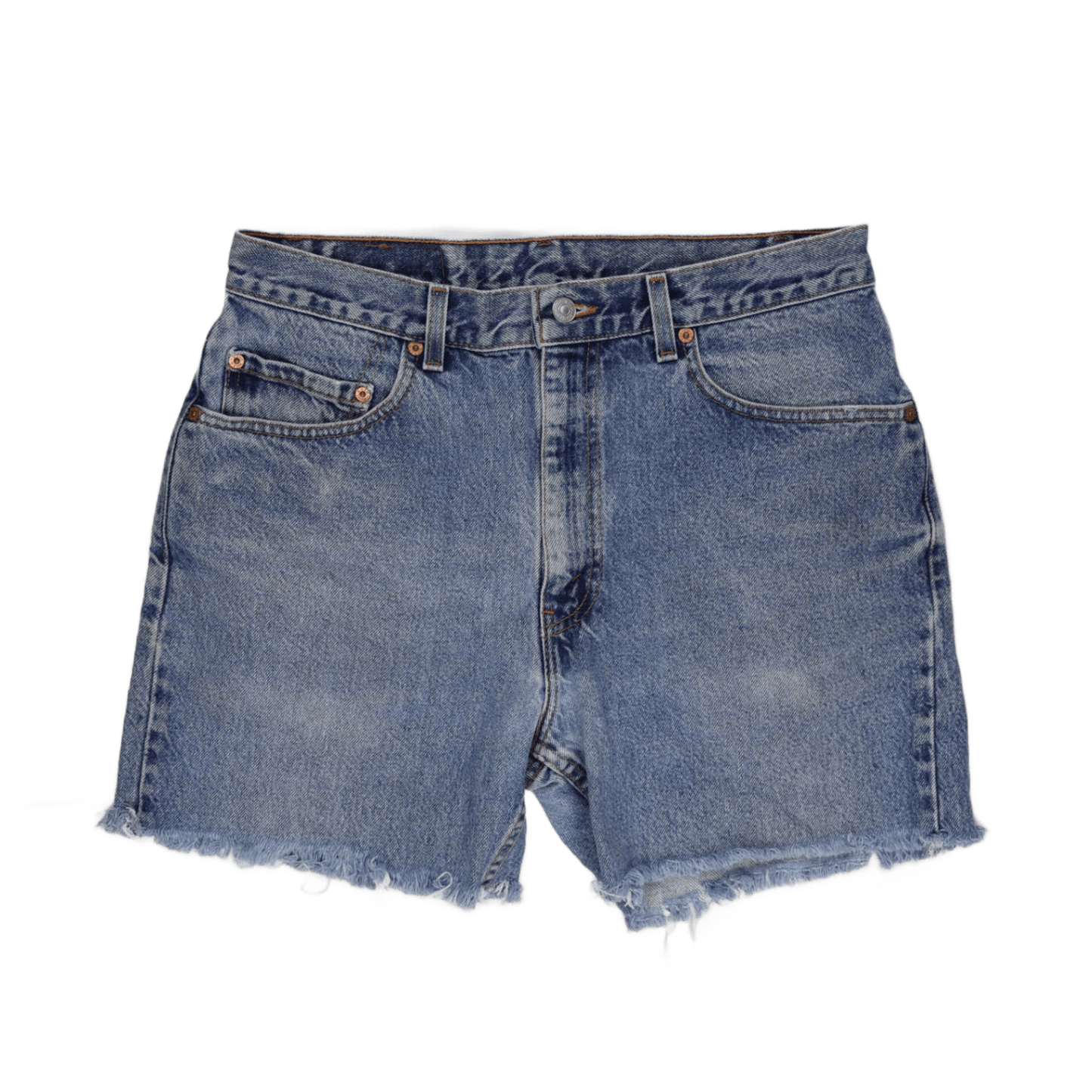 Levi's 505 Vintage Cut-Off Denim Shorts Blue W34 L31 Cotton