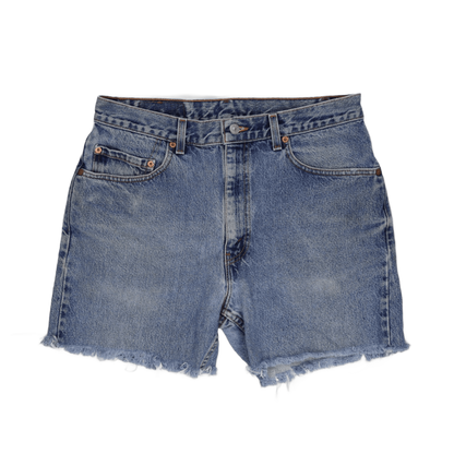 Levi's 505 Vintage Cut-Off Denim Shorts Blue W34 L31 Cotton