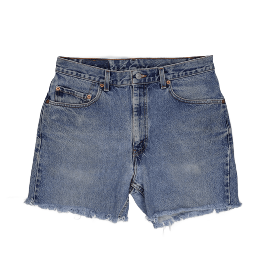 Levi's 505 Vintage Cut-Off Denim Shorts Blue W34 L31 Cotton