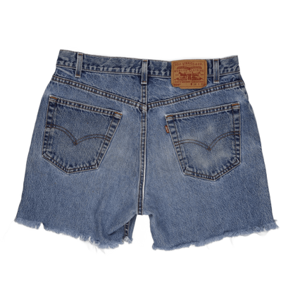 Levi's 505 Vintage Cut-Off Denim Shorts Blue W34 L31 Cotton