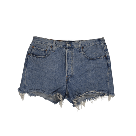Levi's 501 Women's Vintage High Waisted Denim Shorts Blue W31 100% Cotton