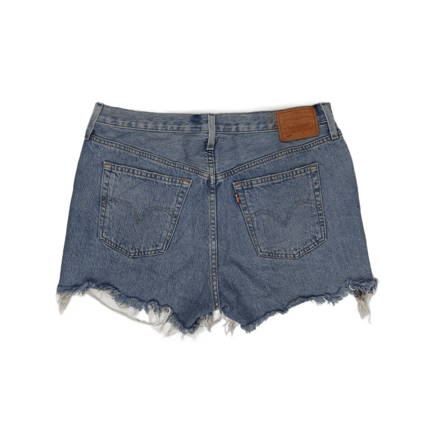 Levi's 501 Women's Vintage High Waisted Denim Shorts Blue W31 100% Cotton