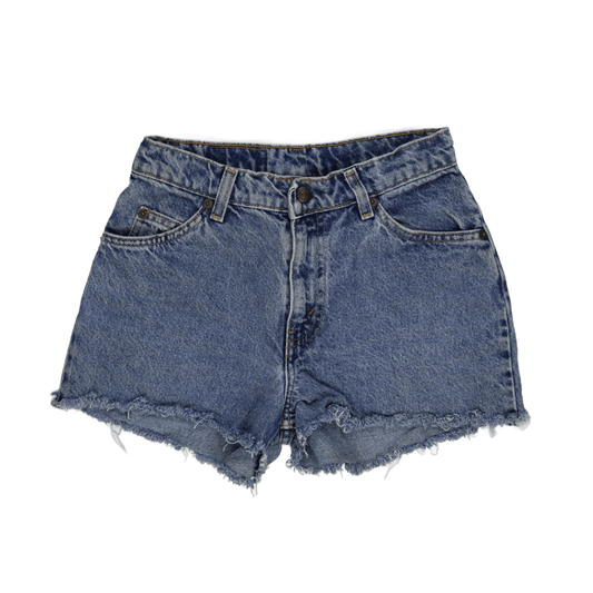 Levi's 560 Regular Denim Cut-Off Shorts Blue Size 14 100% Cotton Vintage Casual