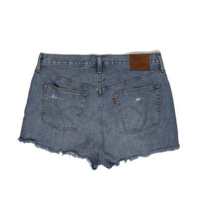 Levi's Women's Distressed Denim Shorts Blue W30 Cotton Denim Vintage