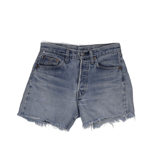 Levi's Vintage 501 High Waist Denim Shorts Light Blue Size 28 100% Cotton