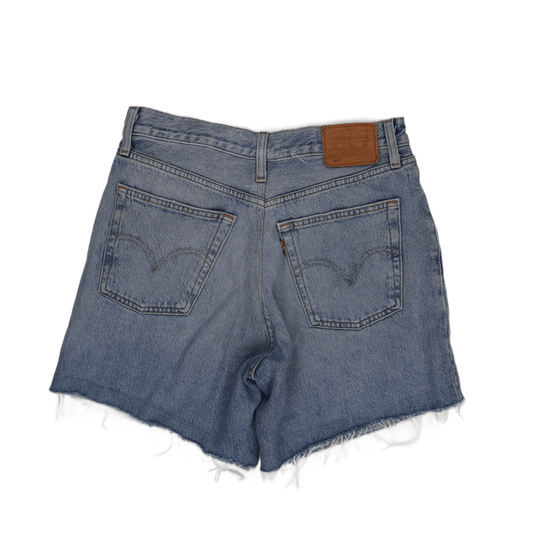 Levi's 501 High Waisted Denim Shorts Light Blue W28 100 Percent Cotton
